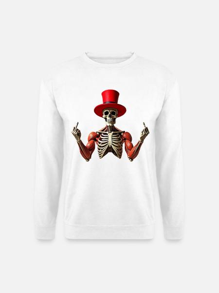 Skelett Halloween - Unisex Pullover - Weiß