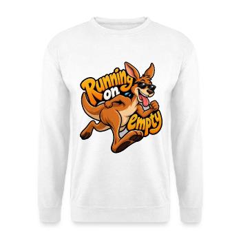 Känguru - Unisex Pullover - Weiß - Vorne - Alina (178cm) & Michal (187cm)