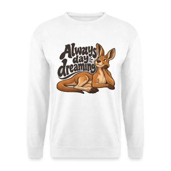 Känguru - Unisex Pullover - Weiß - Vorne - Alina (178cm) & Michal (187cm)