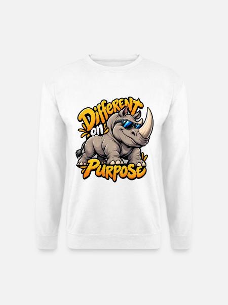 Rhino - Unisex Pullover - Weiß