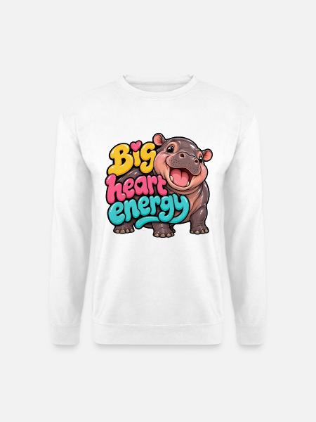 Zwergflusspferd - Unisex Pullover - Weiß