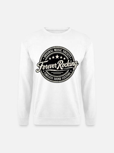 ORIGINAL MUSIC SOCIETY | Forever Rocking - Unisex Pullover - Weiß