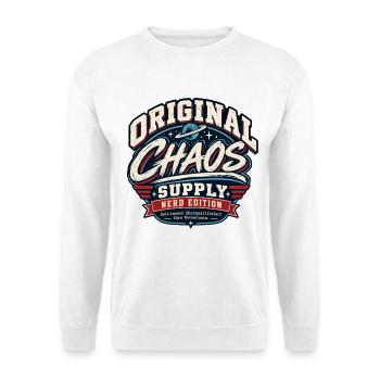Original Chaos Nerd Edition - Unisex Pullover - Weiß - Vorne - Alina (178cm) & Michal (187cm)