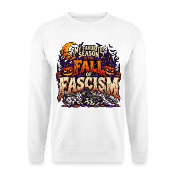 Unheimlicher Fall des Faschismus - Unisex Pullover - Weiß - Vorne - Alina (178cm) & Michal (187cm)