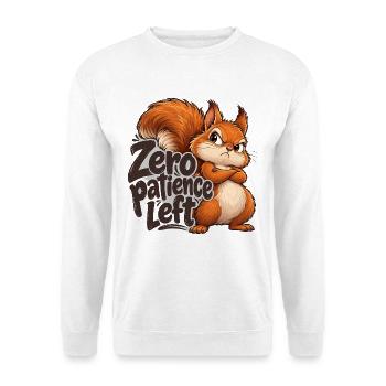 Eichhörnchen - Unisex Pullover - Weiß - Vorne - Alina (178cm) & Michal (187cm)