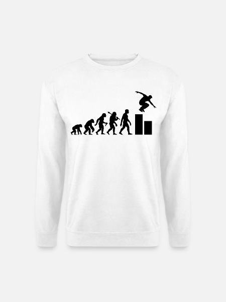 Parkour Evolution Traceur Für Parkour-Training - Unisex Pullover - Weiß