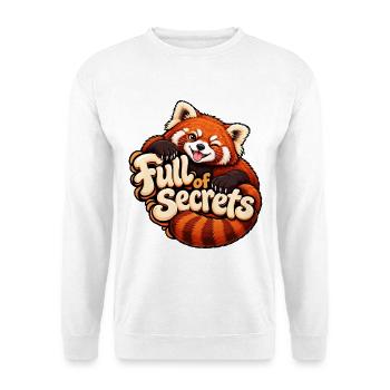 Kleiner Panda - Unisex Pullover - Weiß - Vorne - Alina (178cm) & Michal (187cm)