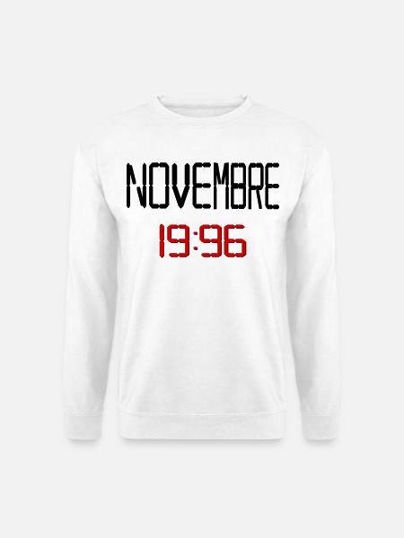 Geburtstag, November 1996 Englisch - Unisex Pullover - Weiß