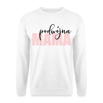 Polnische Mutter von zwei Kindern - Unisex Pullover - Weiß - Vorne - Alina (178cm) & Michal (187cm)