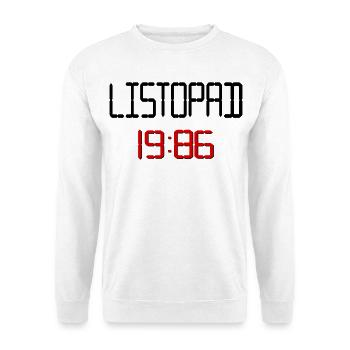 Geburtstag in Polen, November 1986 - Unisex Pullover - Weiß - Vorne - Alina (178cm) & Michal (187cm)