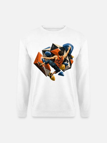 Bouldern - Unisex Pullover - Weiß
