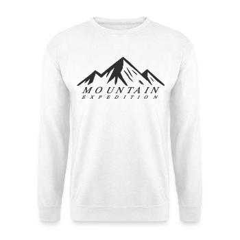 Mountain Expedition - Unisex Pullover - Weiß - Vorne - Alina (178cm) & Michal (187cm)