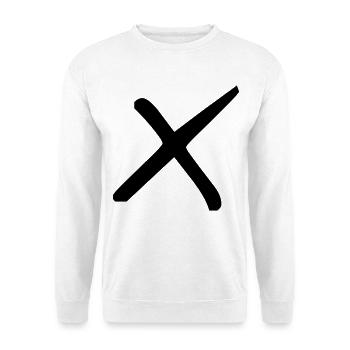 Stylish cross - Unisex Sweatshirt - white - Front