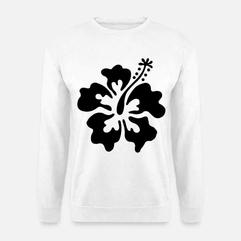 Hawai Blüte - Unisex Pullover - Weiß