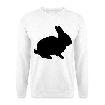 Bunny - Sweat-shirt Unisexe - blanc - Devant