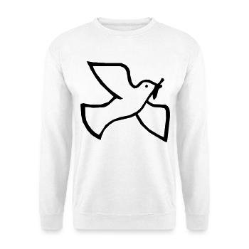 Colombe de la paix - Sweat-shirt Unisexe - blanc - Devant