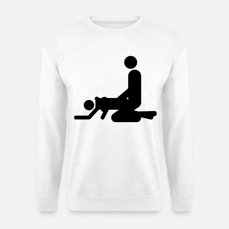 von hinten - Unisex Sweatshirt - white