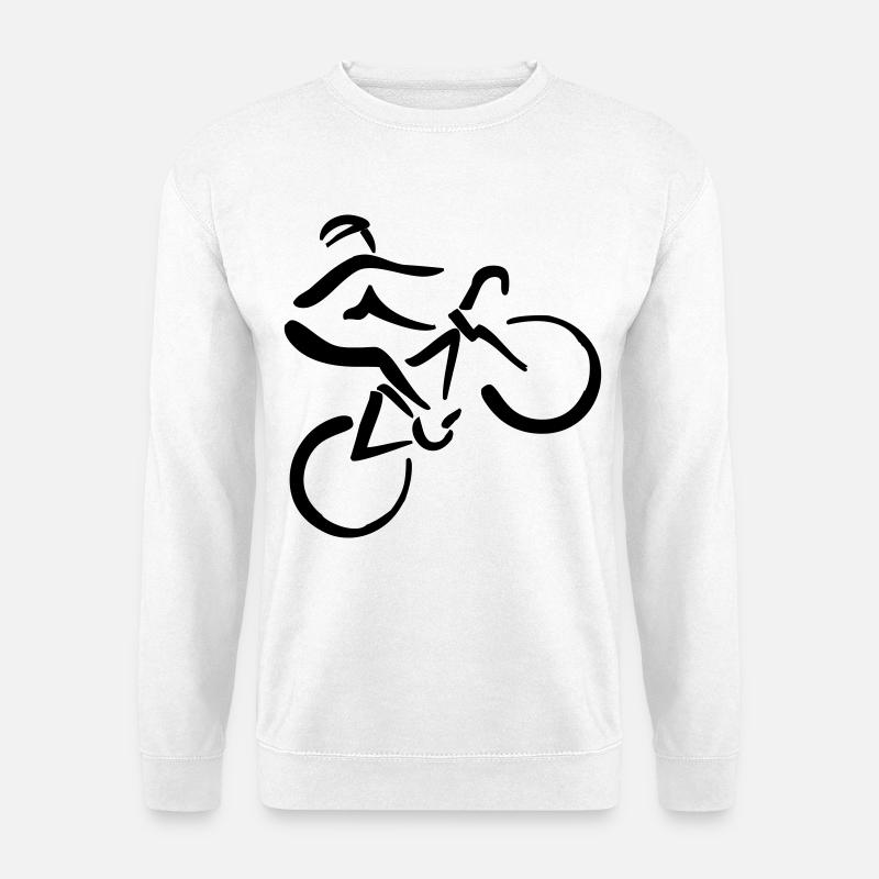 Bicycle riders - Unisex Sweatshirt - white