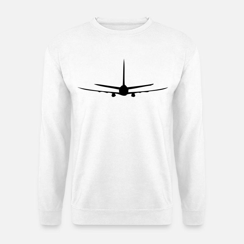 Flugzeug - Unisex Pullover - Weiß
