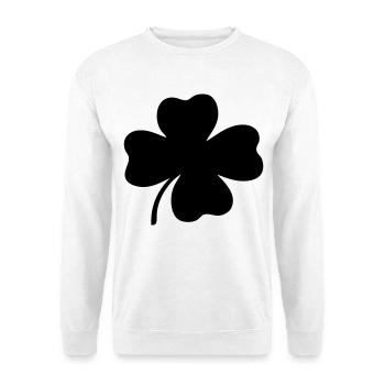 Trèfle à quatre feuilles - Sweat-shirt Unisexe - blanc - Devant