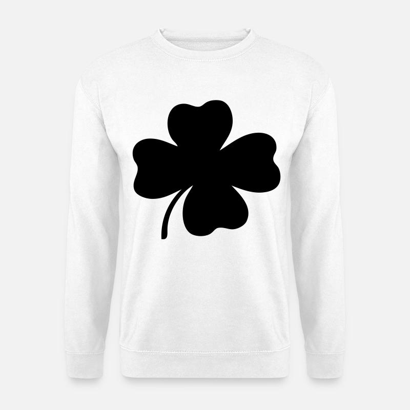 Four-leaf clover - Unisex Sweatshirt - white