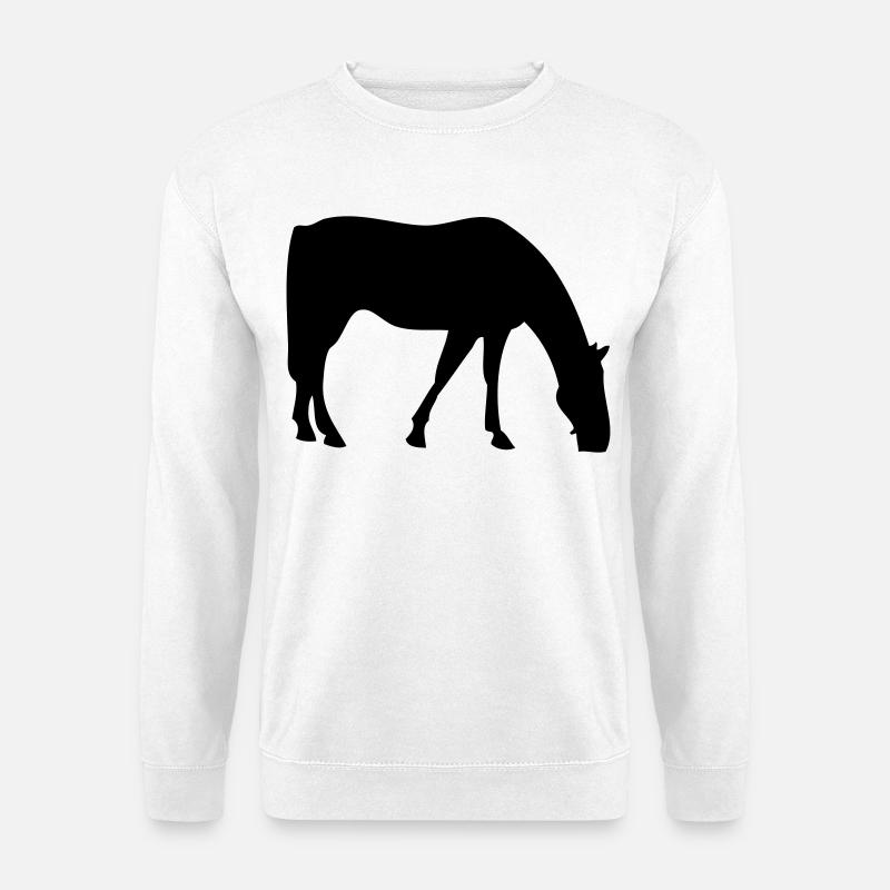 Pferd - Unisex Pullover - Weiß