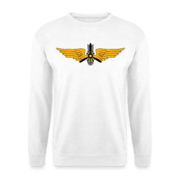 Pilote militaire - Sweat-shirt Unisexe - blanc - Devant