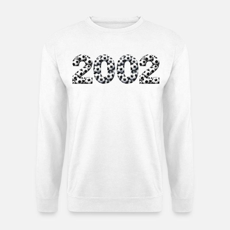2002 Geburtsjahr Fussball - Unisex Pullover - Weiß