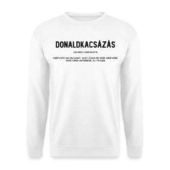 donaldkacsazas - Unisex Pullover - Weiß - Vorne