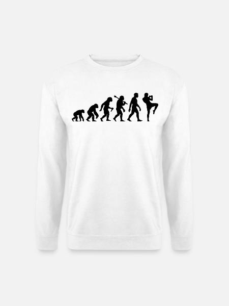Kickboxer Evolution für Kickboxen Taekwondo - Unisex Pullover - Weiß