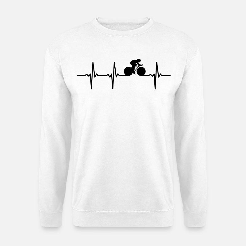 Rennrad Puls - Unisex Pullover - Weiß