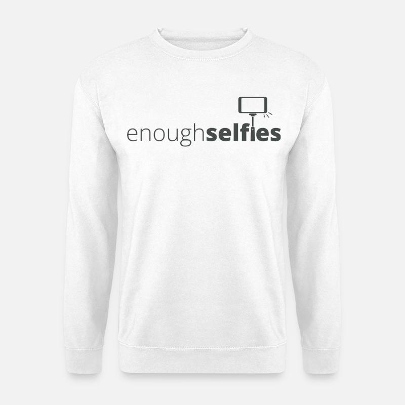Enough_dark - Unisex Pullover - Weiß