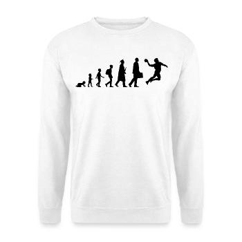 Die Entwicklung eines Handballers - Unisex Pullover - Weiß - Vorne