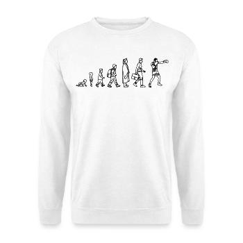 Boxen Evolution - Unisex Pullover - Weiß - Vorne