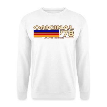 Original 78 Retro Rainbow - Unisex Sweatshirt - white - Front