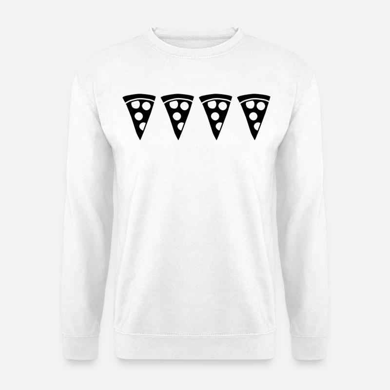 Pizzastück - Unisex Pullover - Weiß