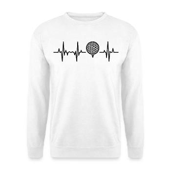 Golf cardiogram - Unisex Sweatshirt - white - Front