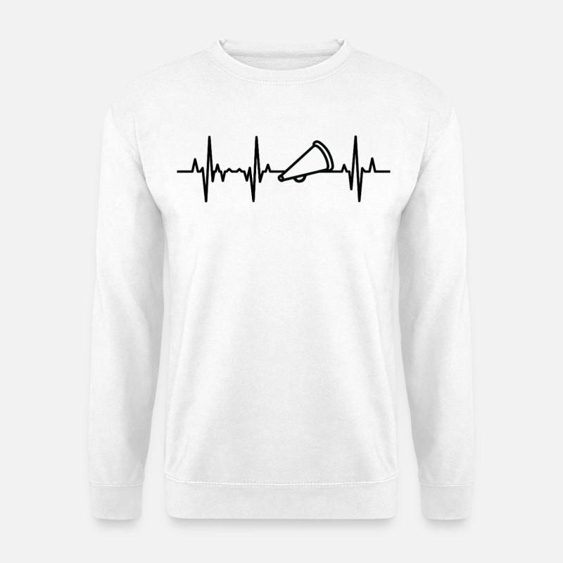 Megaphon Kardiogramm - Unisex Pullover - Weiß
