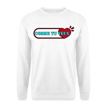 WIE DU WILLST. - Unisex Pullover - Weiß - Vorne