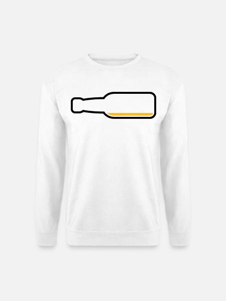 Bottiglia di birra vuota (Simbolo birra / POS 2C) - Felpa unisex - bianco