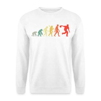 Bowling Evolution Skittles for Bowlers Retro - Unisex Sweatshirt - white - Front