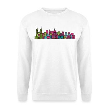 Montpellier City Skyline Arc de Triomphe Art - Unisex Sweatshirt - white - Front