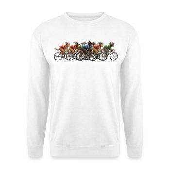 Vélo de route Vélo Vélo Sport Vélo VTT - Sweat-shirt Unisexe - blanc - Devant