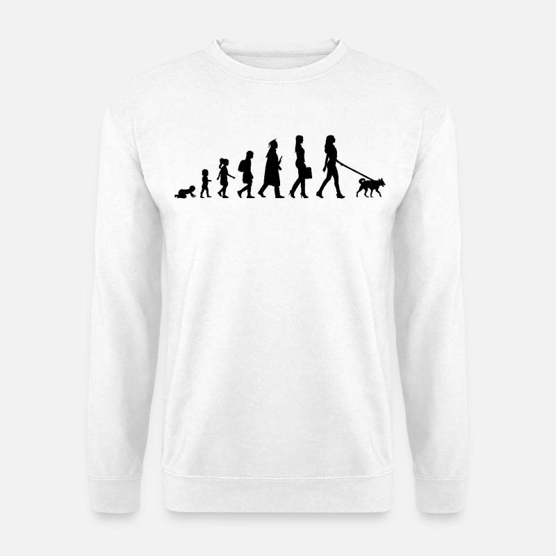 Entwicklung einer Hundehalterin - Unisex Pullover - Weiß