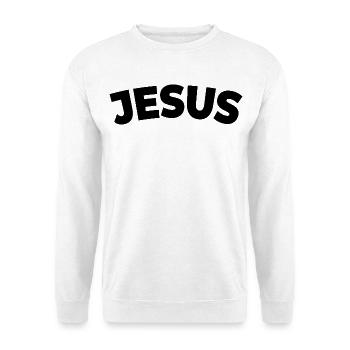 Jésus | Avec amour | Foi | Don - Sweat-shirt Unisexe - blanc - Devant