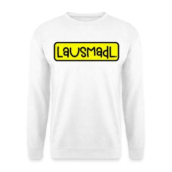 Lausmadl - Unisex Pullover - Weiß - Vorne
