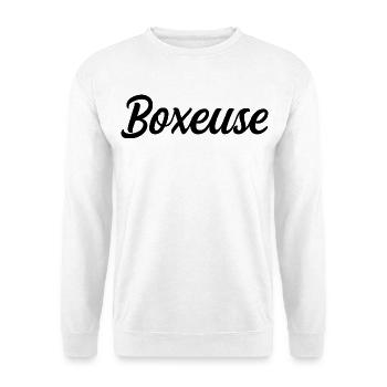 Boxeuse - Sweat-shirt Unisexe - blanc - Devant