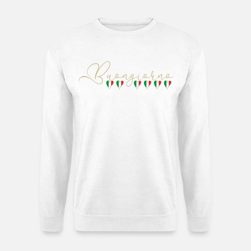 Italien mit Herz  - Unisex Pullover - Weiß