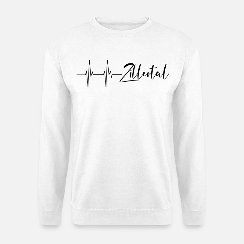 Herzschlag Zillertal - Unisex Pullover - Weiß