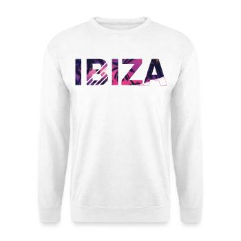 Ibiza Urlaub Palmen - Unisex Pullover - Weiß - Vorne